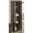Bronz-arany vitrines szekrény világítással (1 ajtós) – H2O Desiree Day