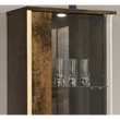 Bronz-arany vitrines szekrény világítással (1 ajtós) – H2O Desiree Day