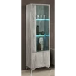 H2 Alexa Day Füstszürke vitrines szekrény, 1 ajtós – H2O Alexa Day