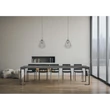 Tecno konzolasztal antracit vázzal (nyitott állapotban