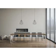 Tecno konzolasztal fehér vázzal (nyitott állapotban