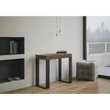 Tecno konzolasztal antracit vázzal (fehér kőris színváltozat