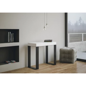 IM Tecno Konzolasztal antracit vázzal, bővíthető – IM Tecno