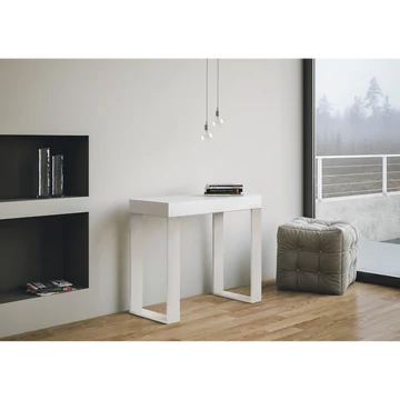 IM Tecno Konzolasztal fehér vázzal, bővíthető – IM Tecno