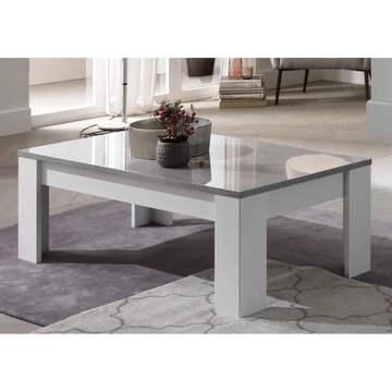 LM Modena Day Szürke márvány-fehér dohányzóasztal, 126x66 cm – LM Modena Day