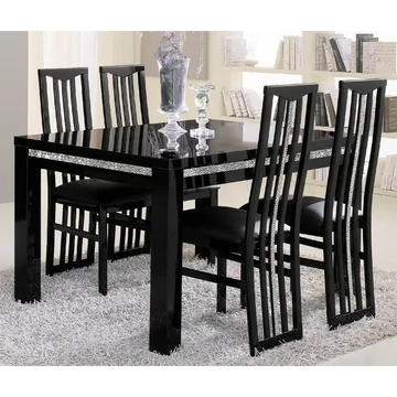 LM Roma Cromo Day Fekete étkezőasztal, 160x90 cm – LM Roma Cromo Day