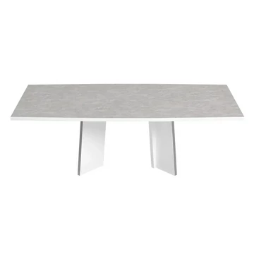 ST Mara Day Fehér étkezőasztal, 180x104 cm (+45 cm hosszabbítható) – ST Mara Day