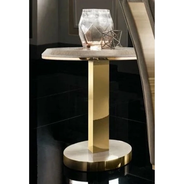 Arany színű kisasztal 65x65x65 cm - AC Diamante Day