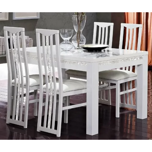 LM Roma Cromo Day Fehér étkezőasztal, 190x90 cm – LM Roma Cromo Day