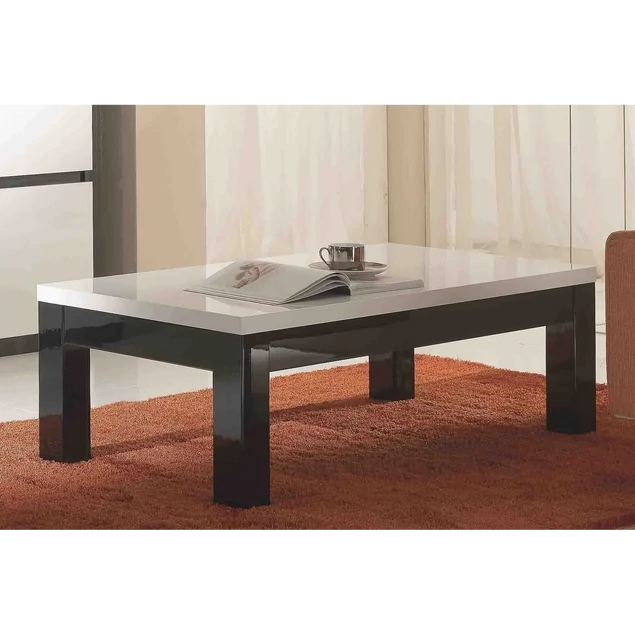 LM Roma Day Fekete-fehér dohányzóasztal, 127x66 cm – LM Roma Day