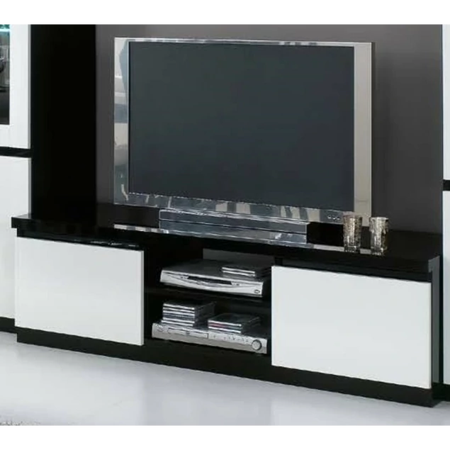 LM Roma Day Fekete-fehér TV-szekrény, 150 cm – LM Roma Day