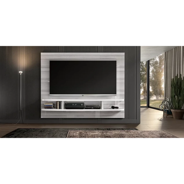 Ezüstszürke fali TV-panel – ST Wall Unit Day