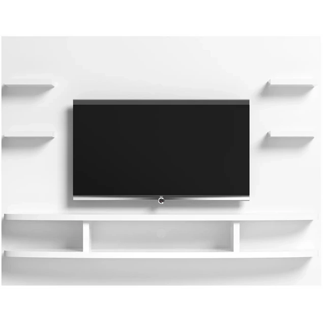 ST Wall Unit Day Fehér fali TV-panel oldalsó polcokkal – ST Wall Unit Day