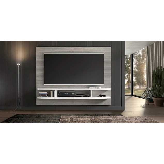 Világos tölgy fali TV-panel – ST Wall Unit Day
